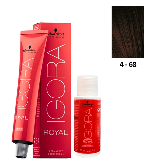 Colorant Capillaire Schwarzkopf Igora Royal 4-88 - Marron Moyen Rouge Extra - Flacon 60ml Neuf
